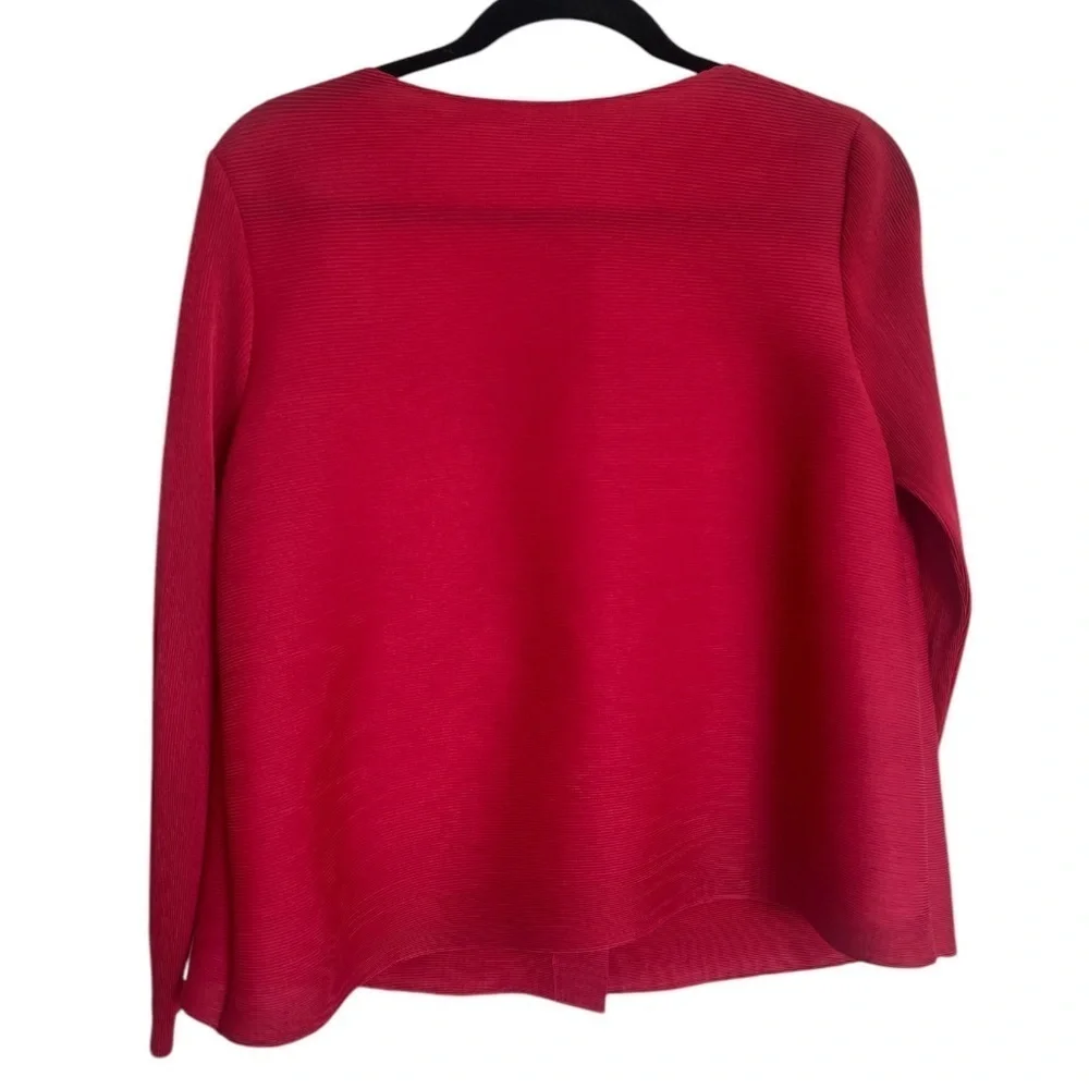 Pink Pleated Cardigan with Flowers - Picture 5 of 8